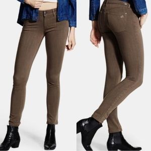 DL 1961 Emma Leggings Jeans in Brown (Lansing) size 28
